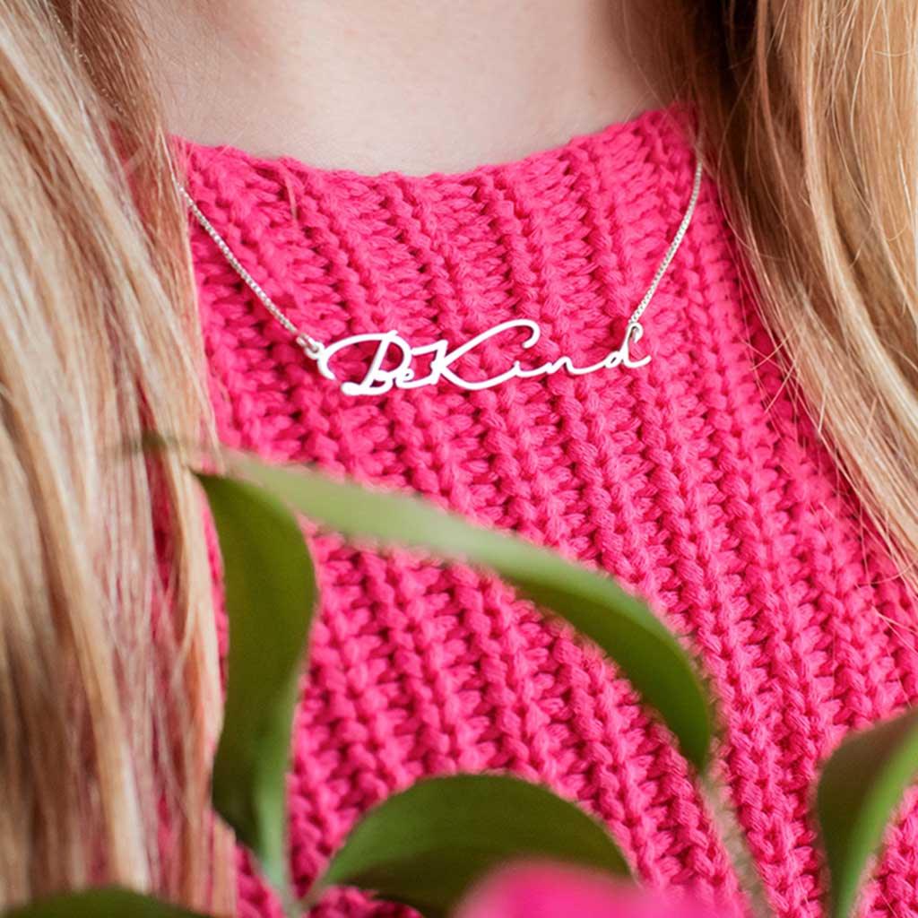 Handwriting Name Necklace - Image 4