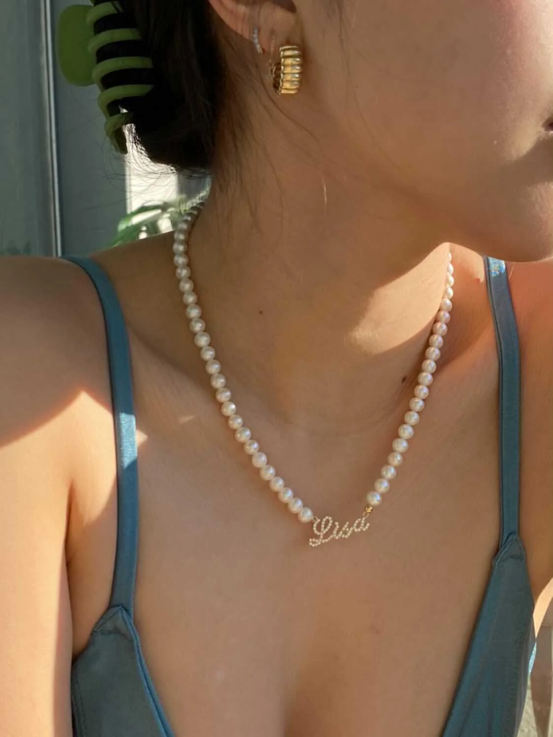 Honor Pearl Name Necklace