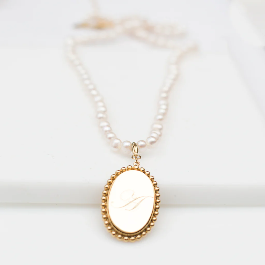 Initial Pearl Necklace