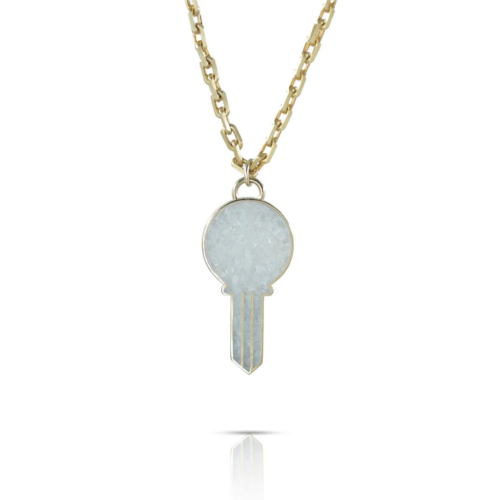 Key To Heart Gemstone Necklace