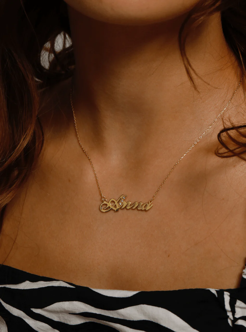 Name Necklace with  Initial - Image 4