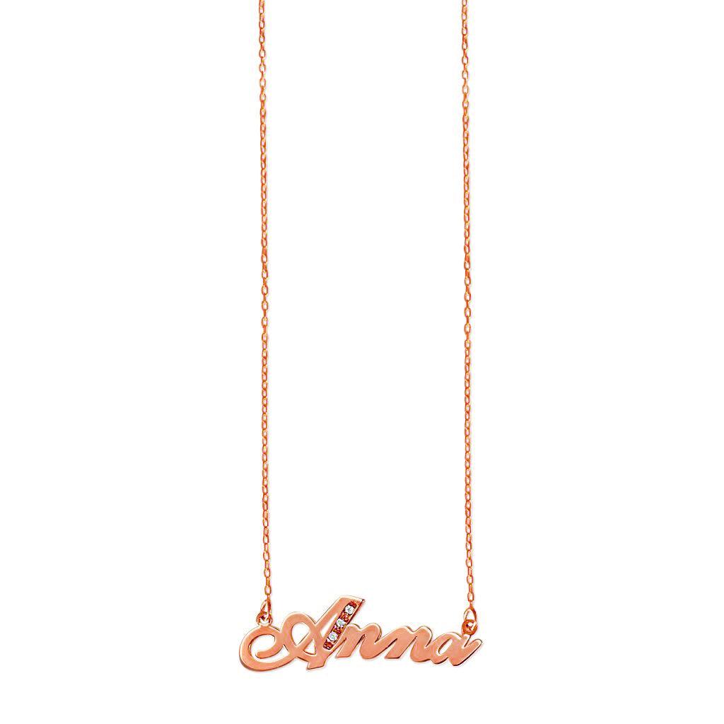 Name Necklace with  Initial - Image 7