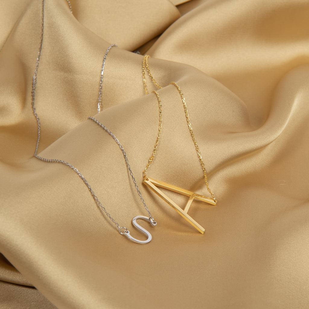 Sideway Alphabet Necklace - Image 4