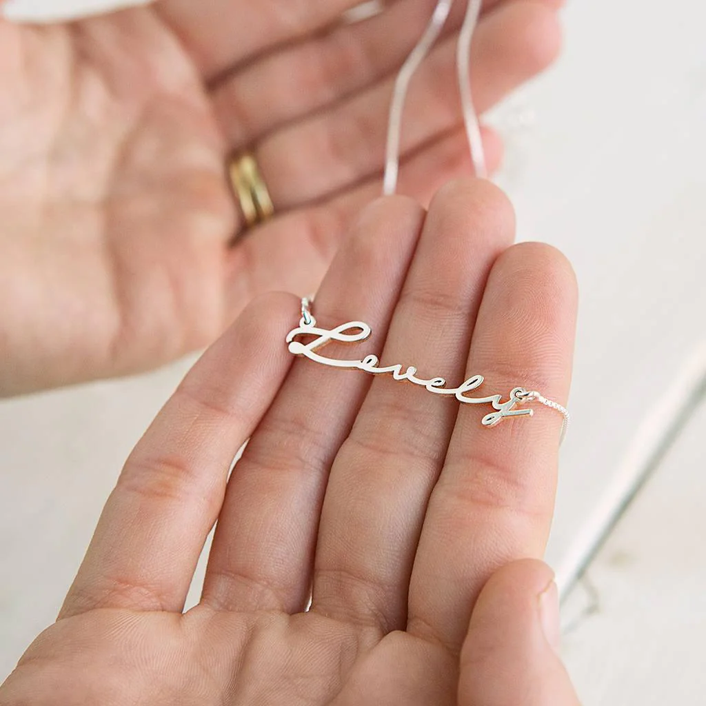 Signature Name/Word Necklace - Image 3