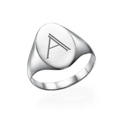 Signet Personalised Initial Ring - Image 15