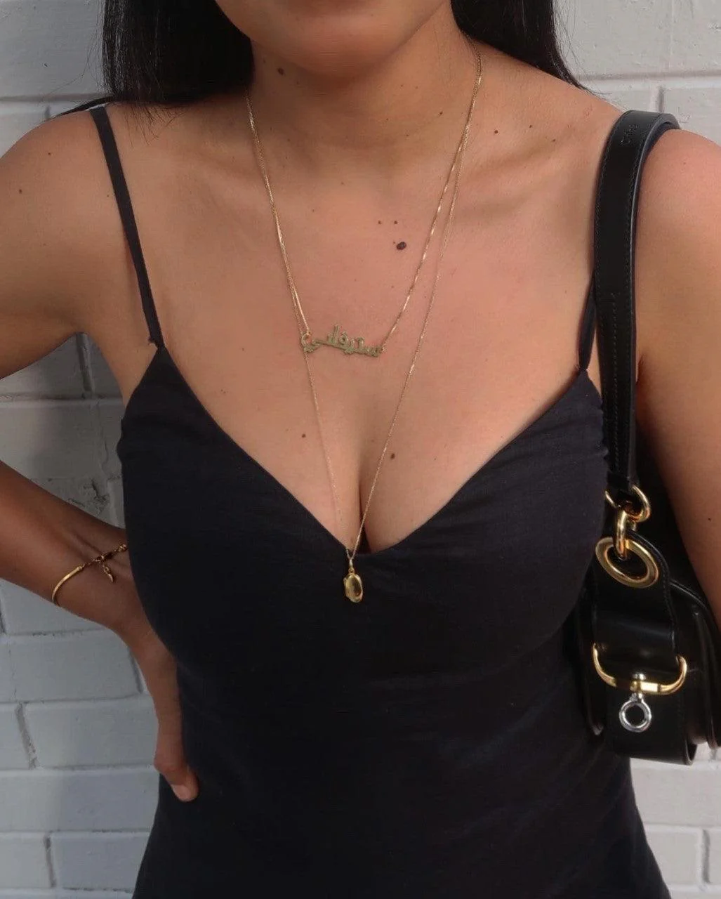 Solid Gold Arabic Name Necklace - Image 10