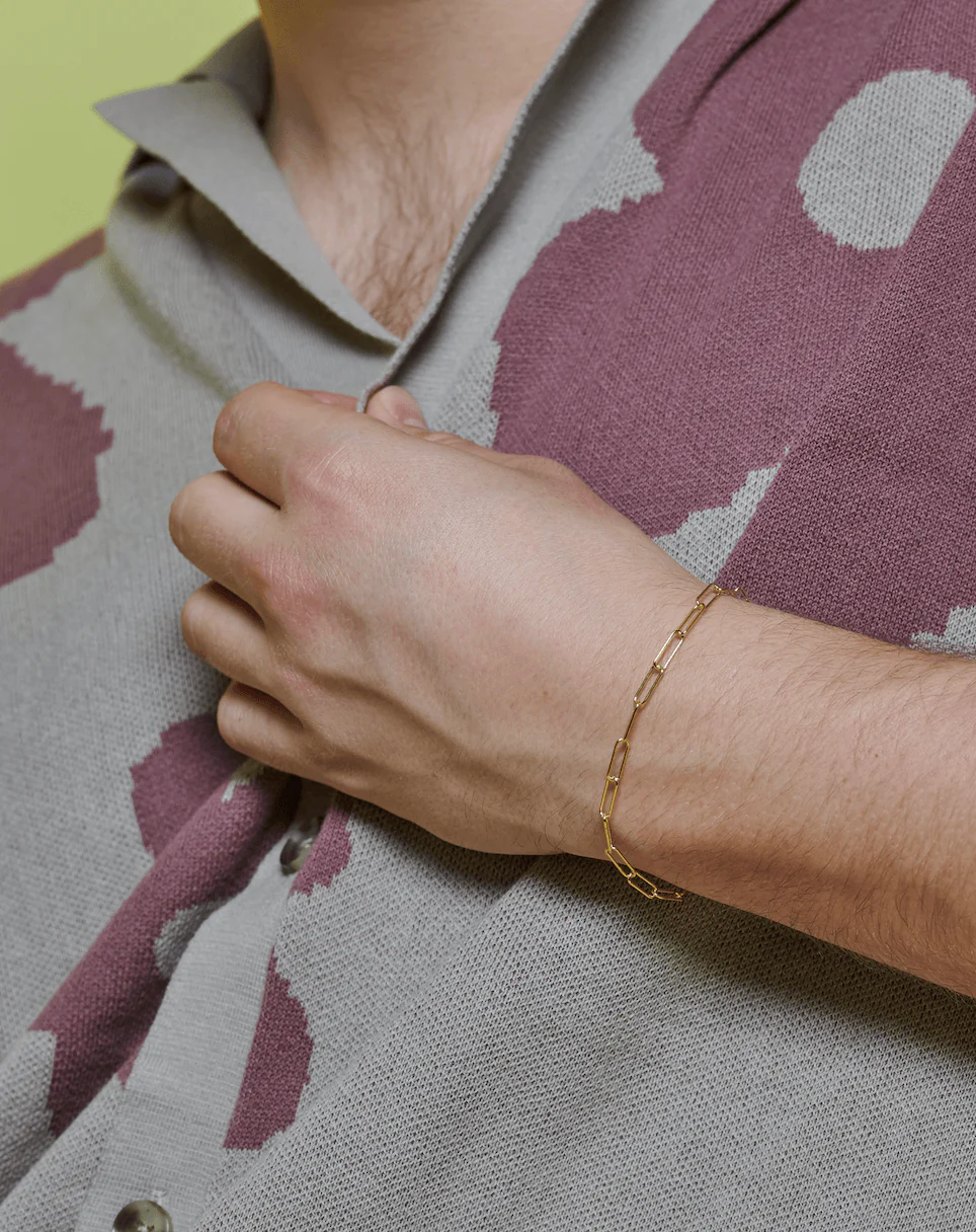 Solid Gold Chain Bracelet - Image 3