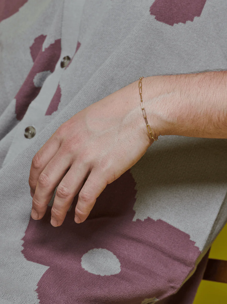 Solid Gold Chain Bracelet - Image 6