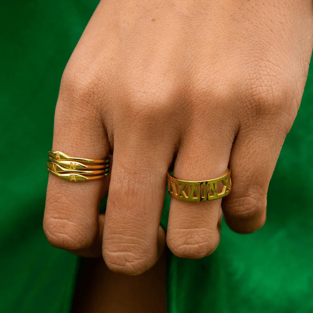 Solid Gold Special Date Ring - Image 5