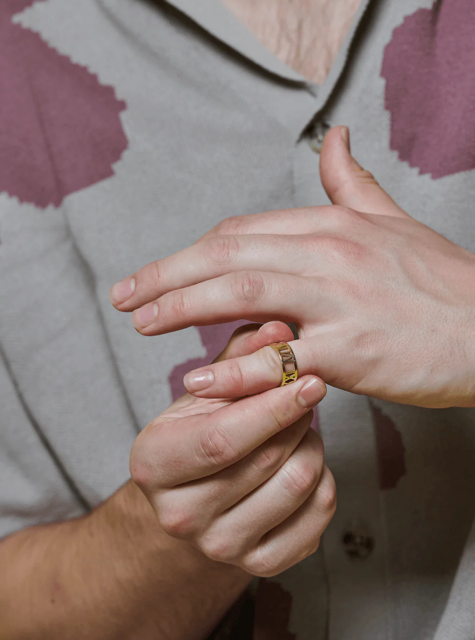 Solid Gold Special Date Ring - Image 7