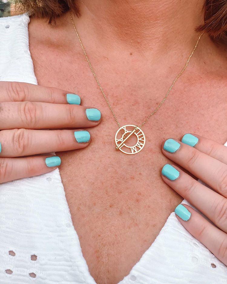 Solid Gold Time Flies Necklace - Image 8