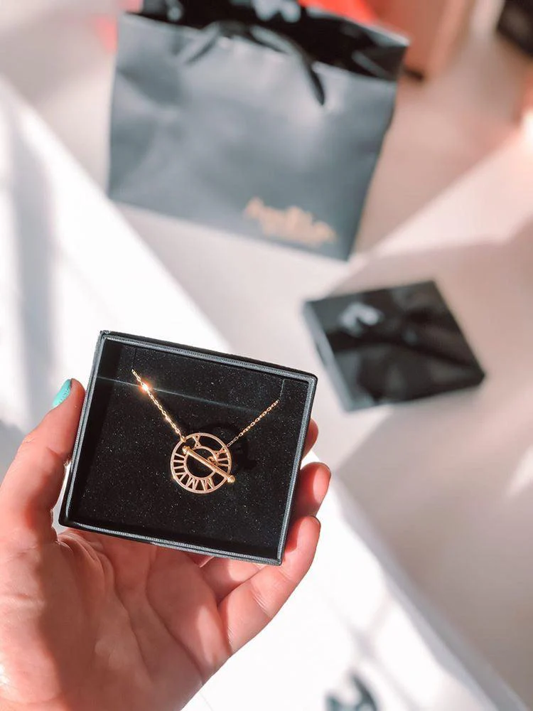 Solid Gold Time Flies Necklace - Image 9