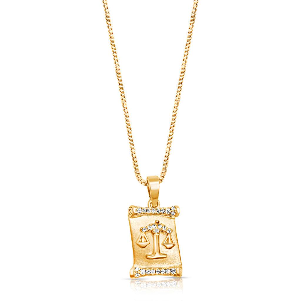 Zodiac star sign Necklace